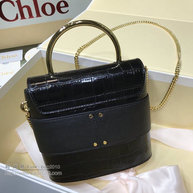 Chloe女包 克洛伊經典Aby lock鱷魚紋圓環鏈條手袋 Chole手提肩背斜挎包  jjh1349